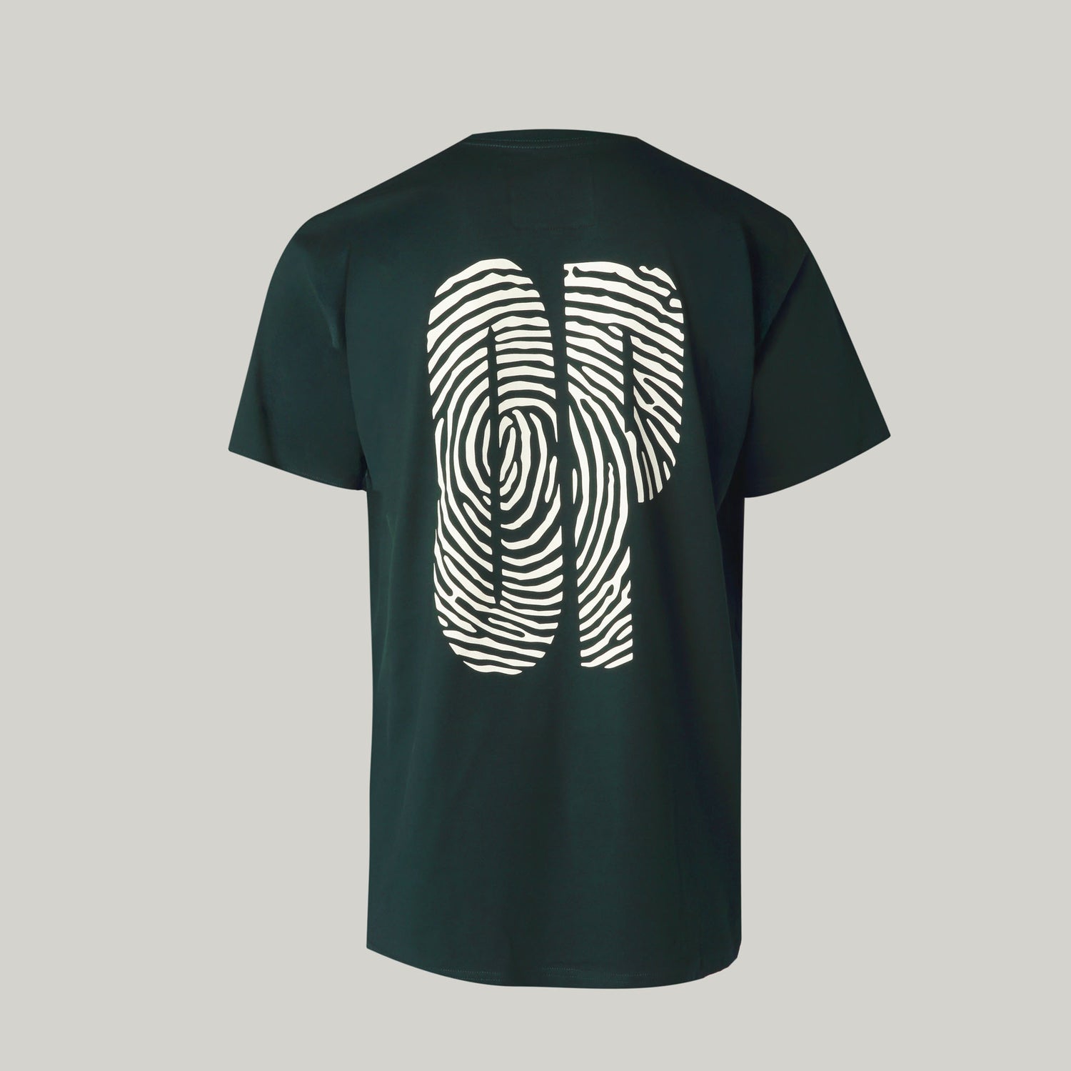 Opposable - The OP Billboard Tee - Back Yard Cricket. Opposable OP logo T-Shirt  in deep green. Back angle.